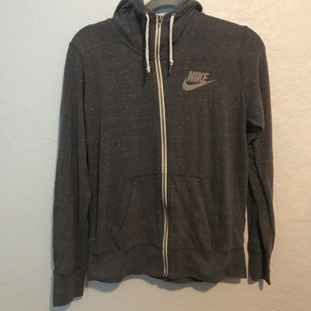 Nike Gray Zip Up Hoodie